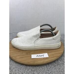 Kate Spade New York Womens 9.5B Azores White Perforated Slip On Casual Sneaker